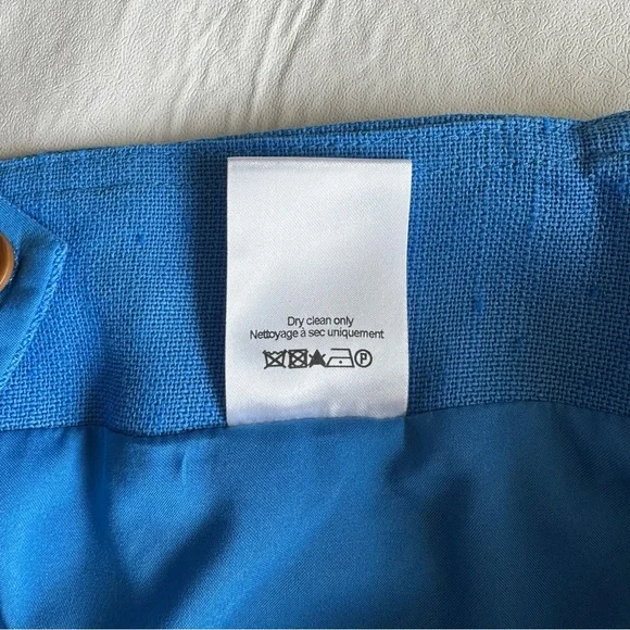 Veronica Beard Dove Woven Wide-leg Pants Blue 4 - Picture 11 of 15